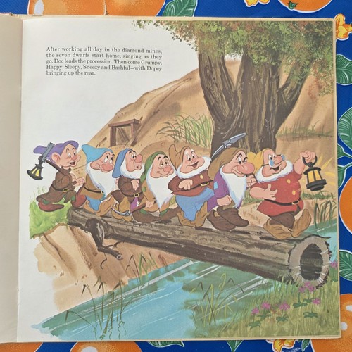 TESTED '69 Disneyland Records Disney Snow White Seven Dwarfs Vinyl LP Story-Book - Picture 5 of 8