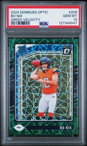 2024 Panini Donruss Optic #209 BO NIX Green Velocity Parallel - Gem Mint PSA 10