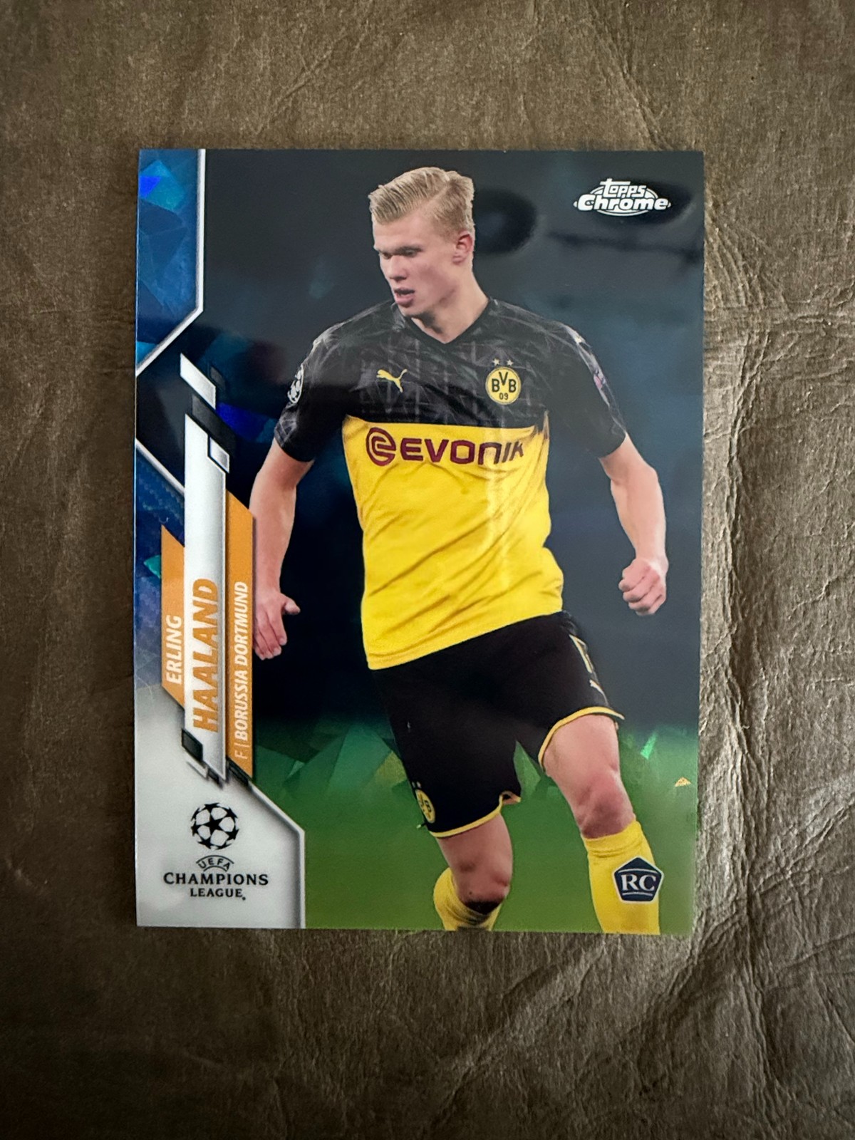 Erling Haaland 2019 Topps Chrome UEFA Champions League Sapphire