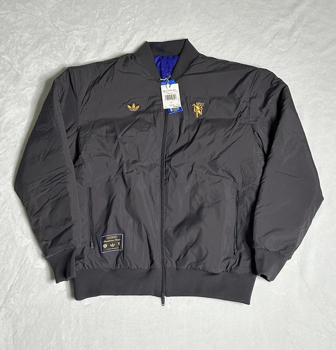 阿迪达斯曼联国际俱乐部球迷夹克| eBay