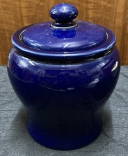 Royal Doulton - Blue Storage Pot with Lid Excellent Condition