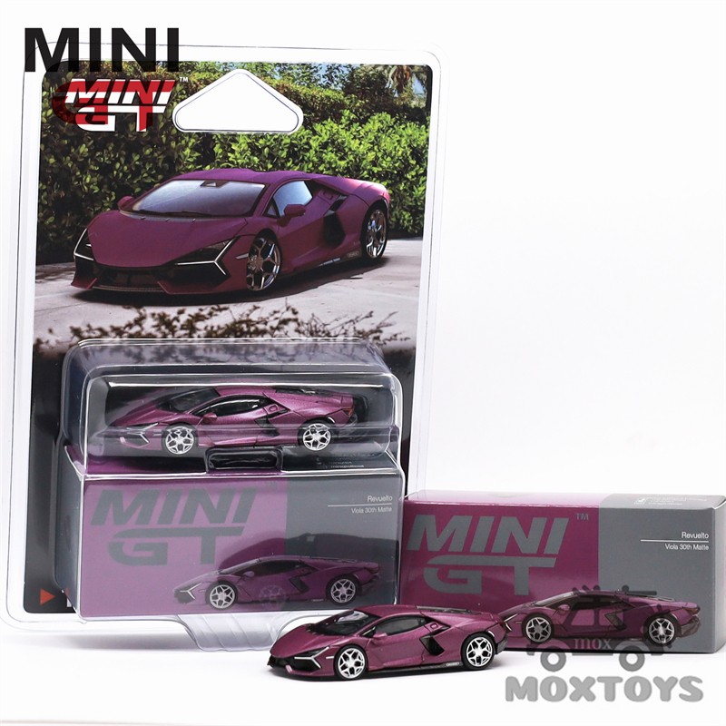 Mini gt 1:64 revuelto viola 30th matte purple diecast model car