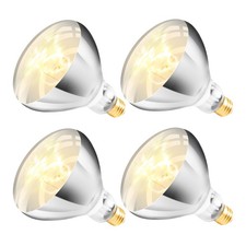 Zenhagu 250W R40 White Heat Lamp Bulbs 4-Pack , Infrared Heat Bulbs, Infrared T