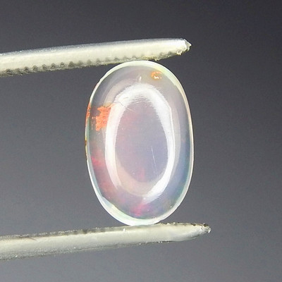 Rare 2ct Precious Contra Luz Crystal Opal Flash Natural Mined Unheated Oval Cab