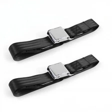 Fits 1966 -1967 Airplane 2pt Black Lap Bucket Seat Belt Kit - 2 Belts 