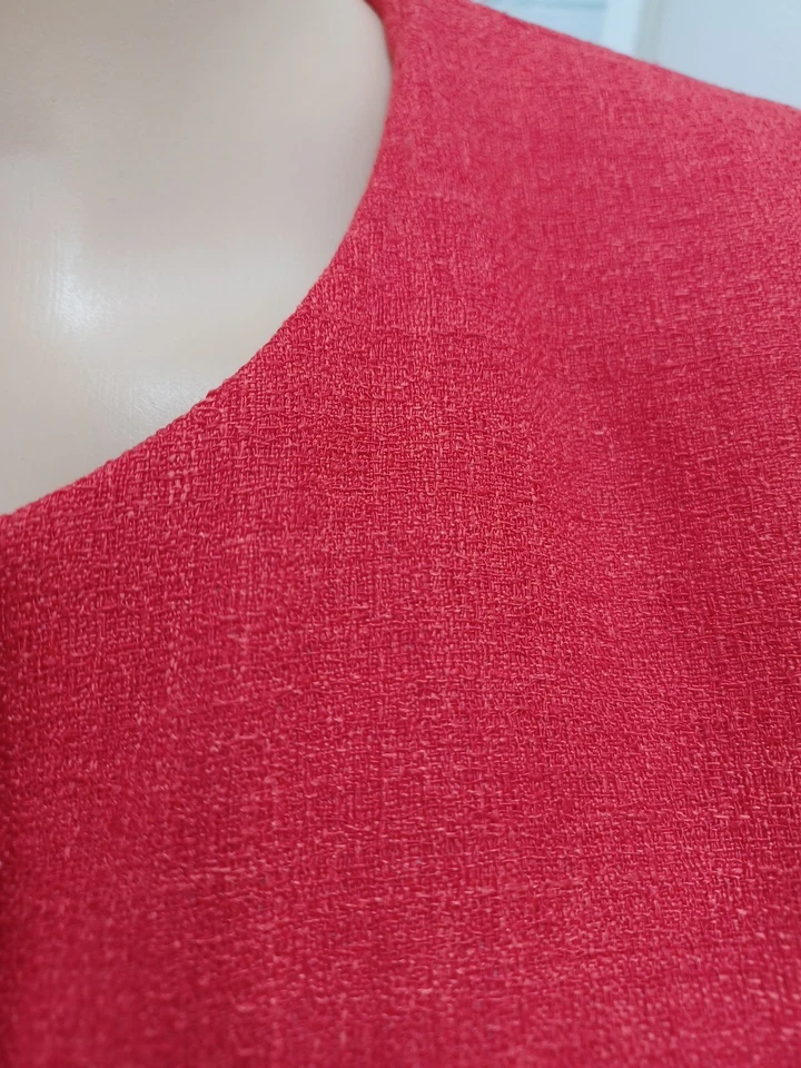 Morgan Miller Mujer Trajes Falda Blazer Chaqueta Rojo Talla 16W Manga Corta Foto 3 de 4