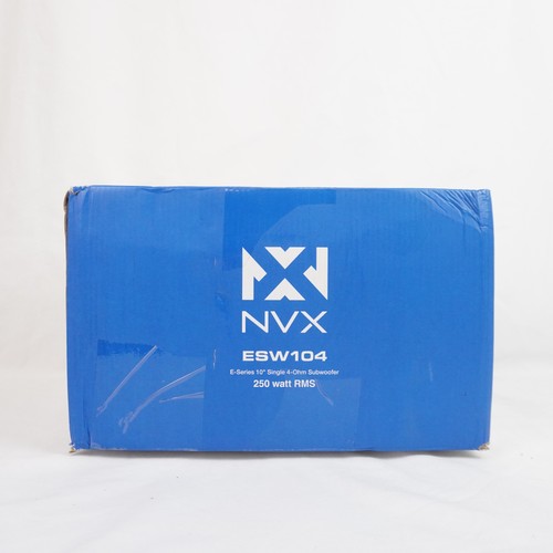 NVX ESW104 500W Peak (250W RMS) E-Series 10" Single 4-Ohm Subwoofer in Black - Picture 7 of 13