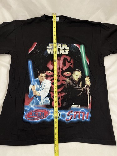 Vintage 1999 Star Wars Shirt Episode 1 Phantom Menace Jedi VS Sith Size XXL - Picture 6 of 7