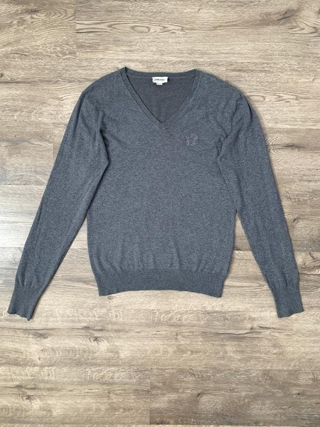 Men Diesel Sweater Grey Cotton 44 / XXL / 52
