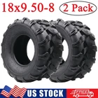 2 Pack 18x9.50-8 ATV UTV SxS Tires 4PR All-Terrain Trail Sand Mud Off-Road Tires
