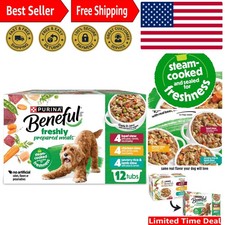 12-Pack Purina Gravy Wet Dog Food Variety - High Protein, Tender Chunks