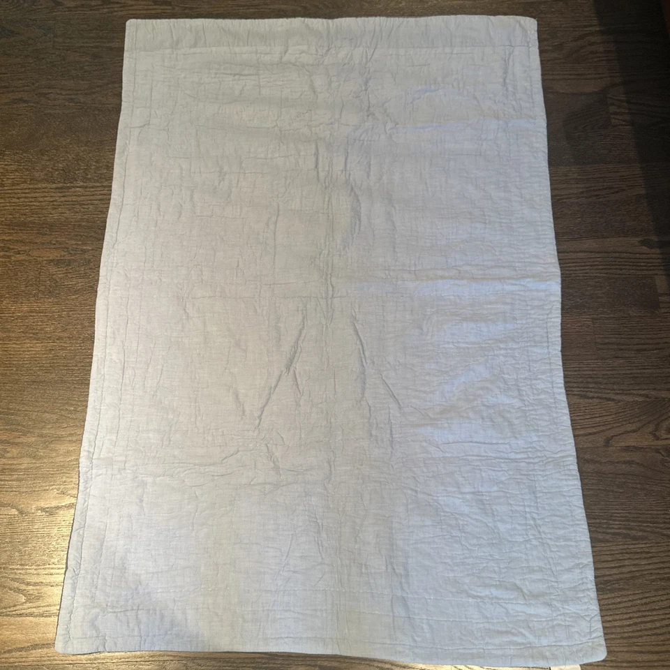 Cuna/niño pequeño Pottery Barn para colgar en la pared retazos edredón temático deportivo para niños 50x36 Foto 2 de 2