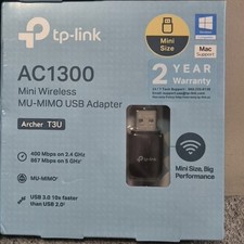 TP-Link Archer T3U AC1300 Wireless Dual Band MU-MIMO Mini USB Wifi 3.0