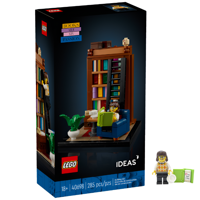 LEGO 40698 Books Are My Passion Retired Fast Ship Bookworm Display NEW SEALED