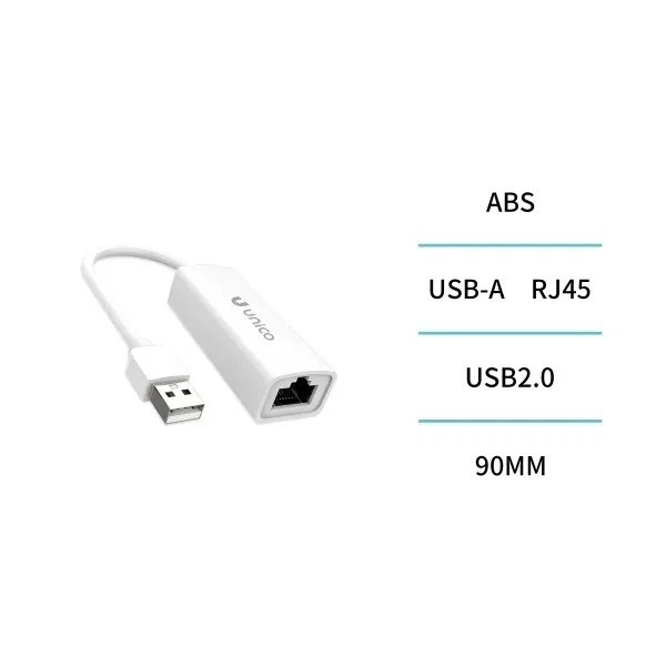 SCHEDA DI RETE USB CAVO ADATTATORE ETHERNET RJ45 USB LAN NETWORKING INTERNET - Immagine 4 di 4