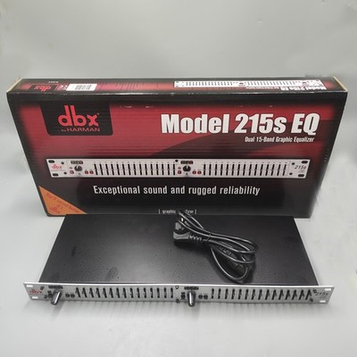 New DBX 215s 15-Band Dual Channel Graphic Equalizer Switchable ±6 or ±15 dB