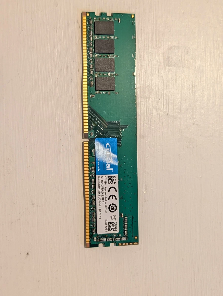 Crucial PC4-21300 (DDR4-2666) Bus Speed Computer RAM 8 GB Total