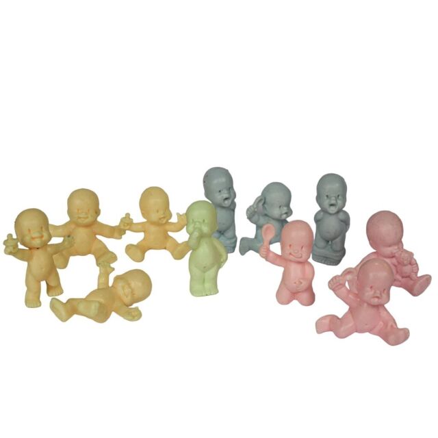 Lot 11 figurines collection Babies pastel rose bleu vert jaune vintage Lot 11 figurines collection Babies pastel rose bleu vert jaune vintage