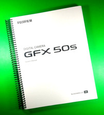 Owners Manual for Fujifilm GFX 50S Camera 268 Pages W/Clear Covers 