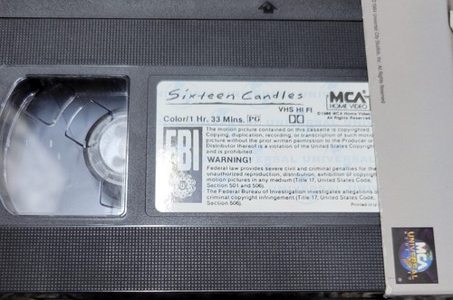Sixteen Candles (VHS, 1992) - Picture 3 of 3