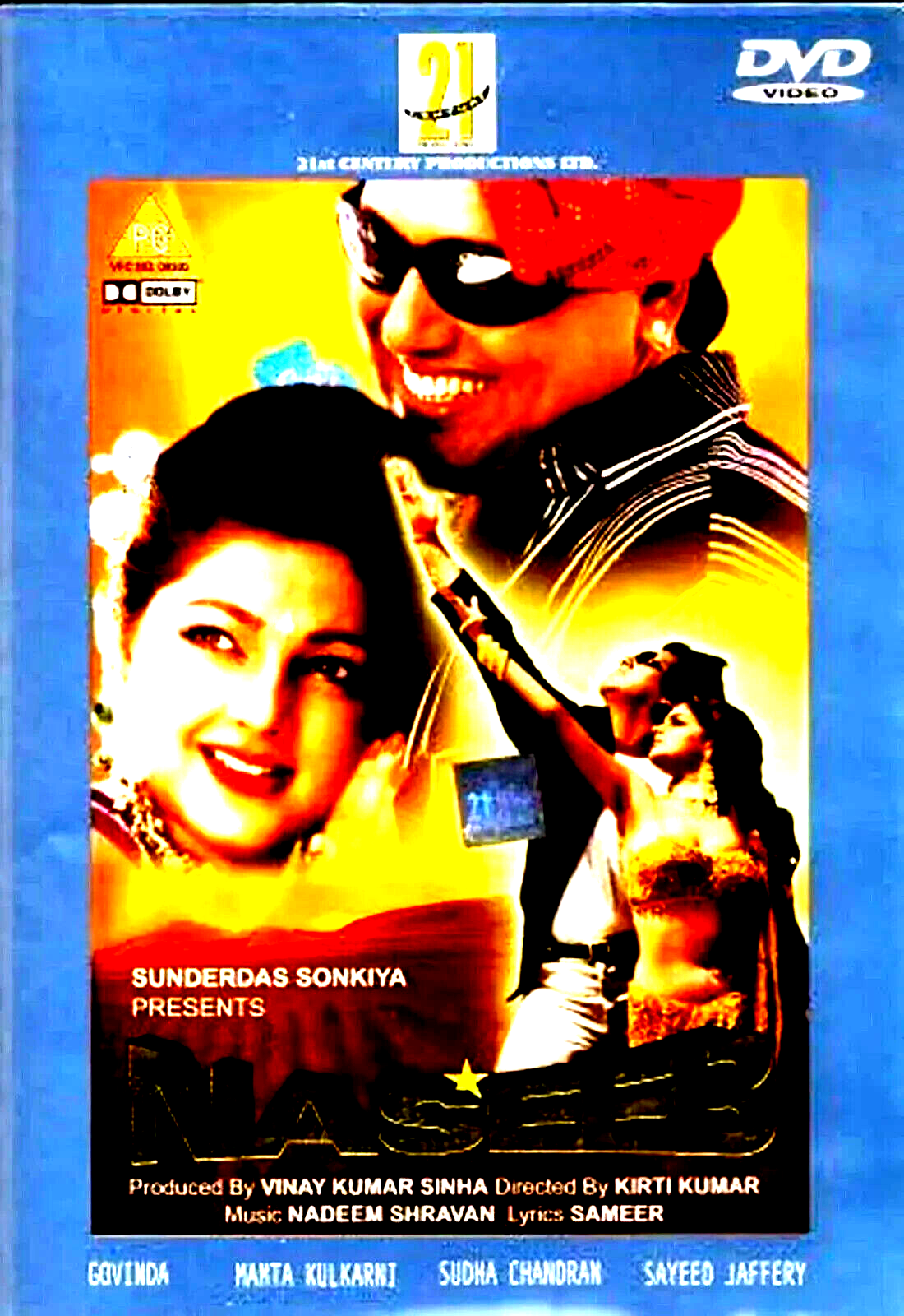 NASEEB - GOVINDA, MAMTA KULKARNI, SUDHA - NEW BOLLYWOOD DVD - ENGLISH SUBTITLES