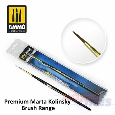 PREMIUM MARTA KOLINSKY RUNDBÜRSTE Serie AMMO Mig Jimenez