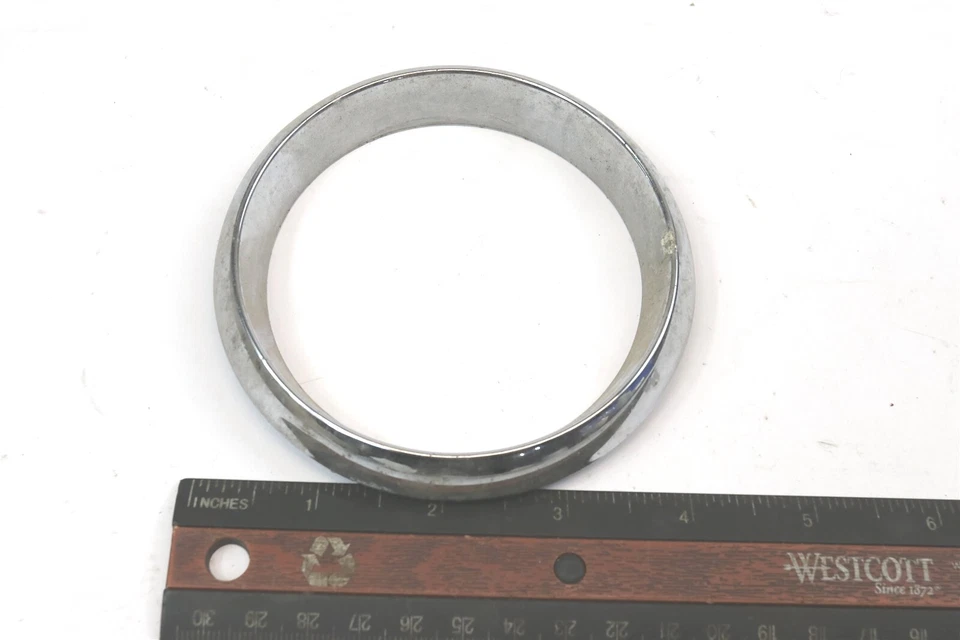 Frazer 1949-1951 y Darrin 1954 bisel cromado tablero calibre plástico envolvente usado Foto 2 de 4