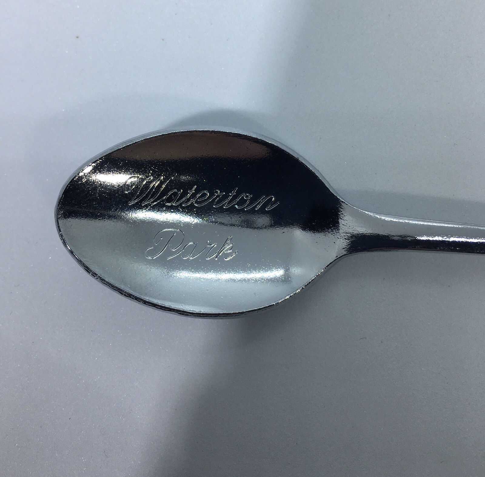 Canada WATERTON PARK SILVER ENAMEL SOUVENIR SPOON ENGRAVED eBay