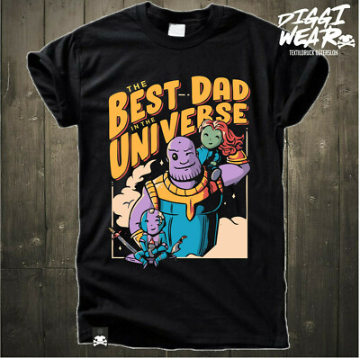 BEST DAD IN THE UNIVERSE | BESTER VATER | THANOS | PAPA TÖCHTER FUN SHIRT S-5XL