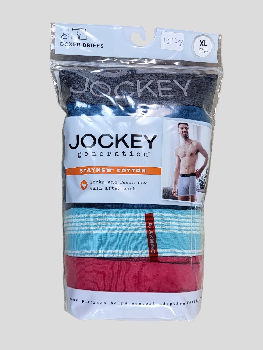 Jockey Generation Men's Cotton Blend 3pk Boxer Briefs Purple/Gray