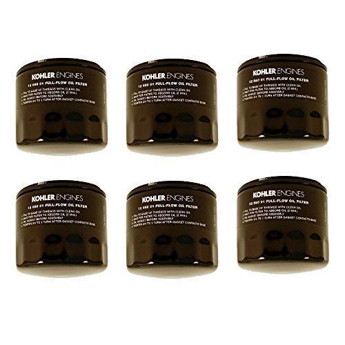 GENUINE OEM KOHLER PART# 12 050 01-S OIL FILTER FITS CH18-25 And CV18-25(6 PACK) - Picture 1 of 1