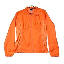 Nike Fit Adult Medium Orange Full Zip Windbreaker Jacket