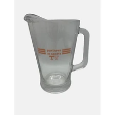 University Of Tennessee Glass Pitcher Vols & Lady Vols Logos Partners In Sports