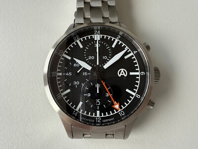 Archimede Flieger Chronograph 100 | Valjous 7754 Chronometer GMT