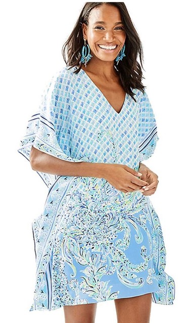 lilly pulitzer atlin silk caftan