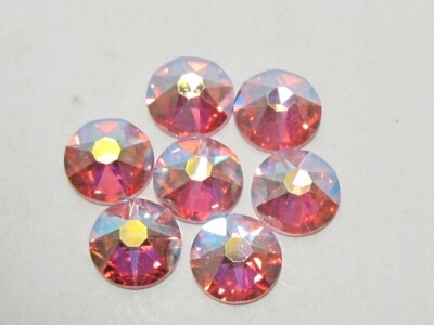 30ss LT. ROSE AB FLAT BACK STAR BRIGHT  Rhinestones 18pcs.