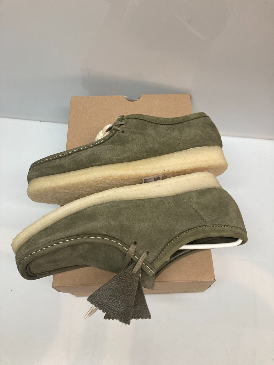 Clarks Mens Wallabee Pale Khaki Suede 26175710 size 9 | eBay