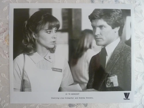 10 TO MIDNIGHT 8x10 b/w Press Photo / Lisa Eilbacher & Andrew Stevens