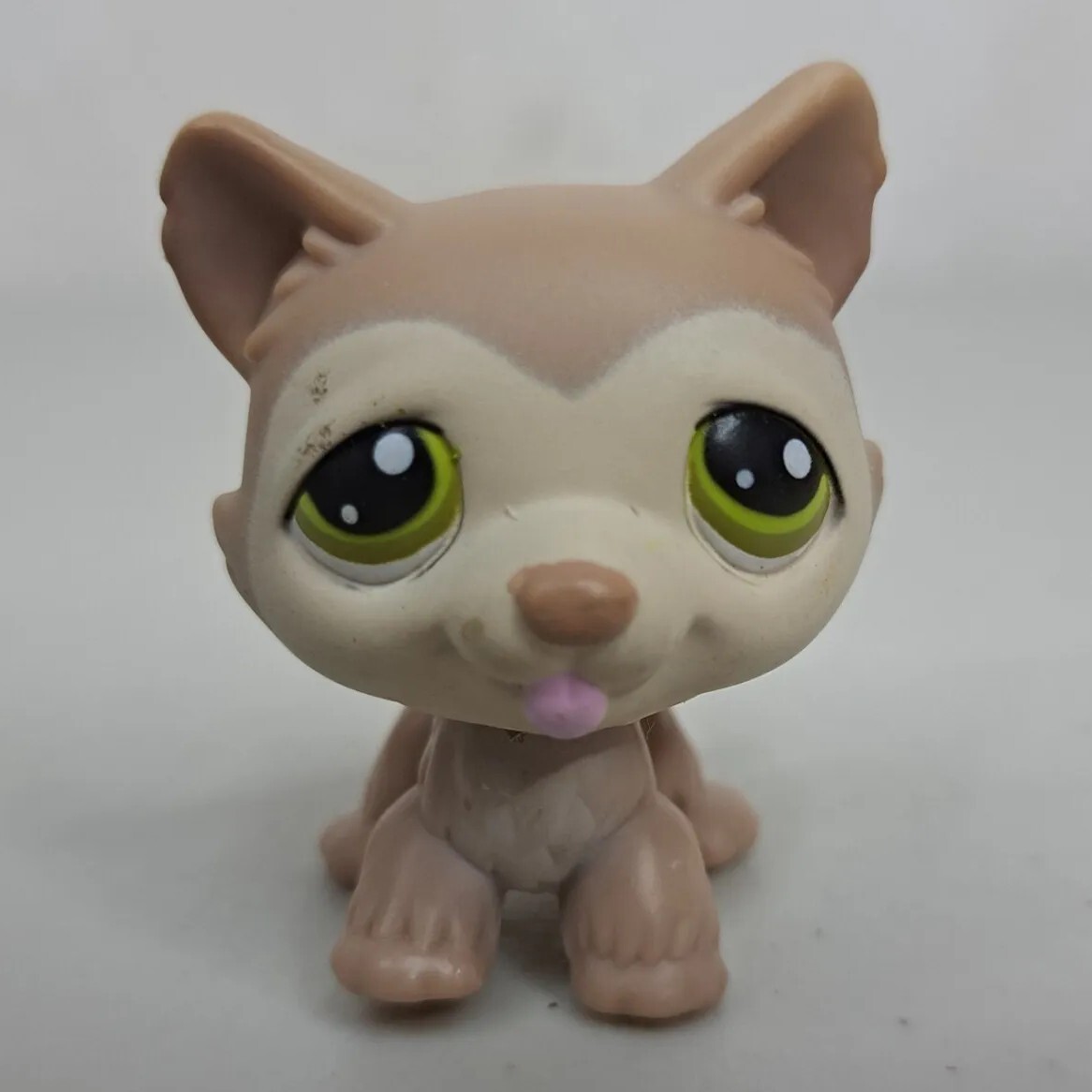 Littlest Pet Shop #358 Husky - Retired Light Brown Collector LPS Figure