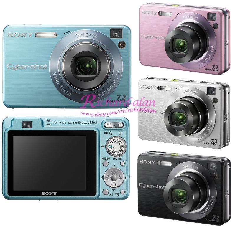 Sony Cybershot DSC-W120 7.2MP CCD Vintage Digital Camera - 100 