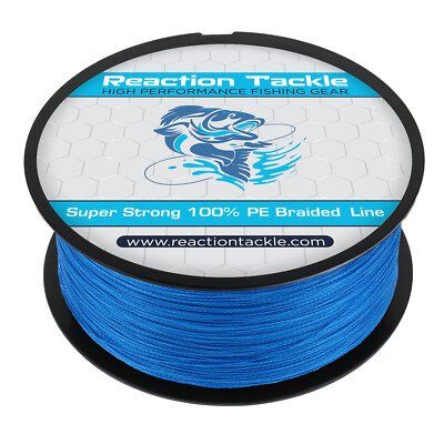 Reaction Tackle High Performance Braided Fishing Line / Braid - Dark Blue