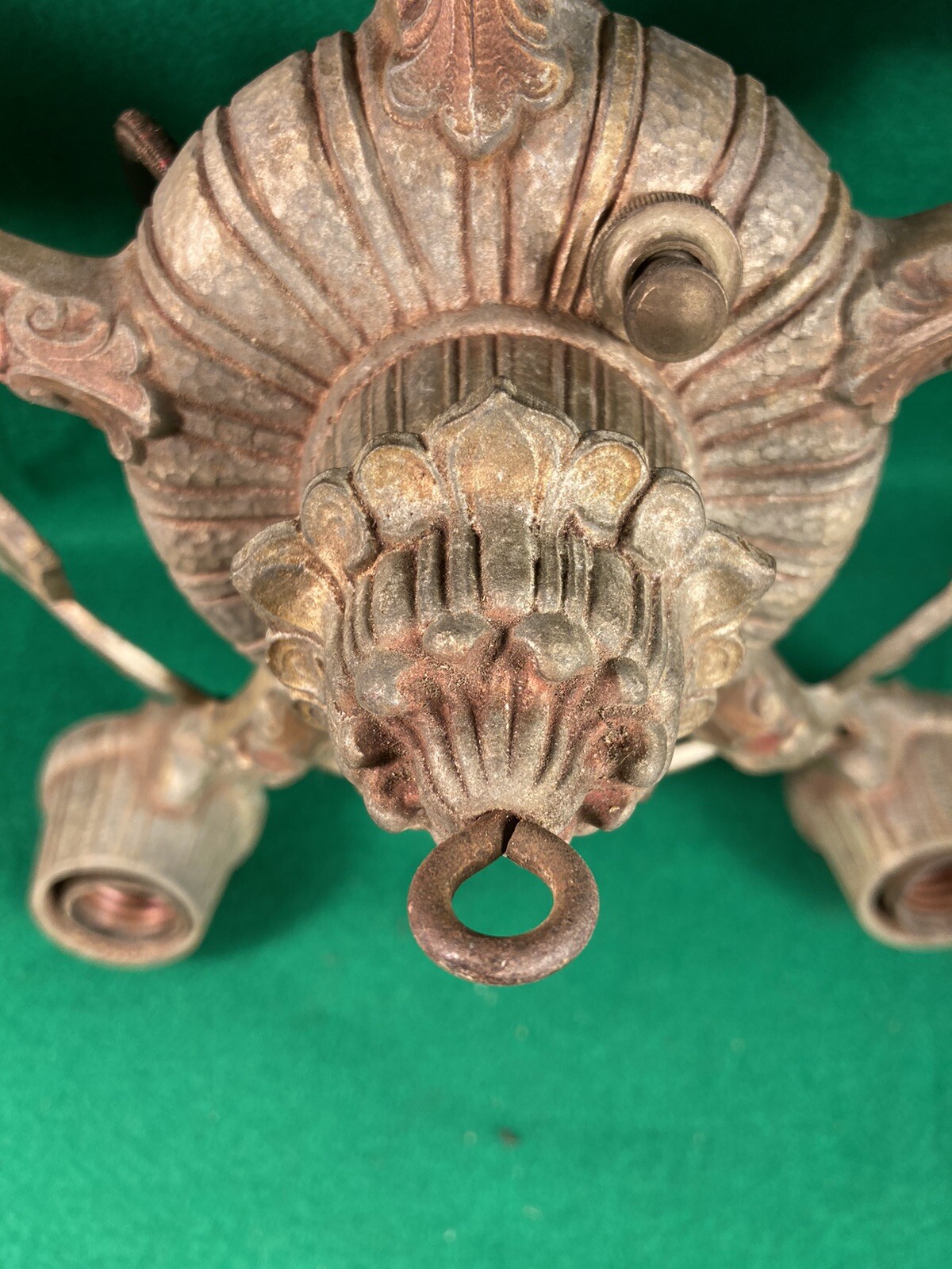 Antique Vintage Riddle Co. Design Art Deco Ceiling Light Fixture eBay