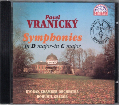 Symphonies in D & C Major - Pavel VRANICKY - Supraphon CD - Bohumil Gregor
