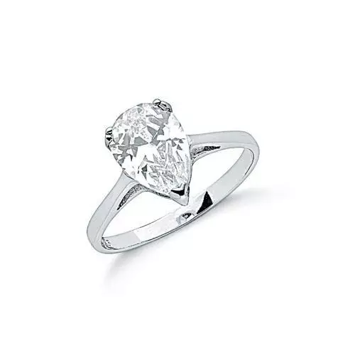 Single stone shop silver rings