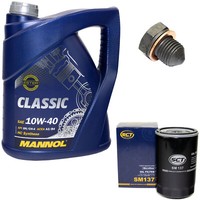 MotoröL ÖLfilter SM137 10W40 5Liter + ÖLablassschraube FüR Seat Ibiza II VW Golf