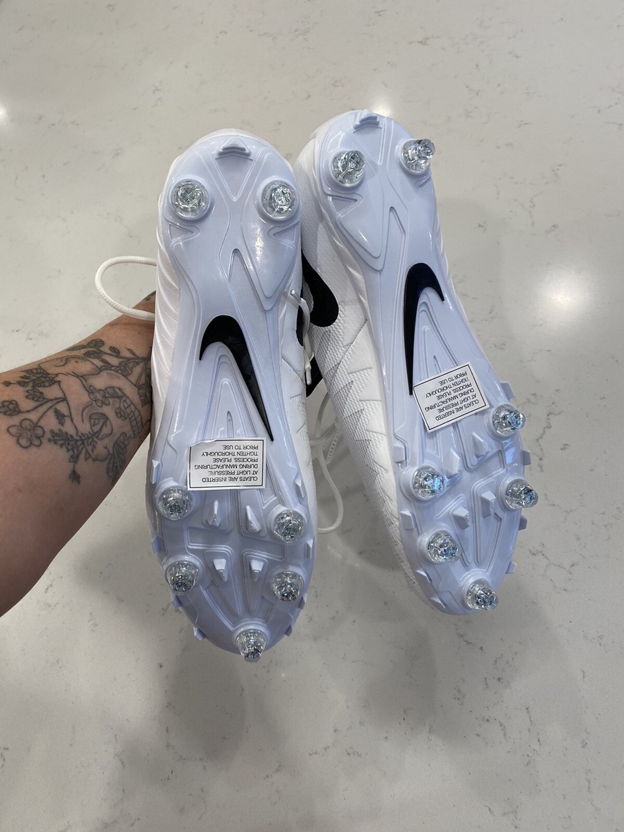 Nike Alpha Menace Pro Football Cleats Low White 923045-100  display picture 2