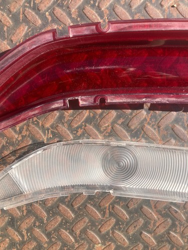 58 1958 Edsel Ranger Pacer Driver Side Inner Clear Outer Red Tail Light Lenses - Picture 9 of 11