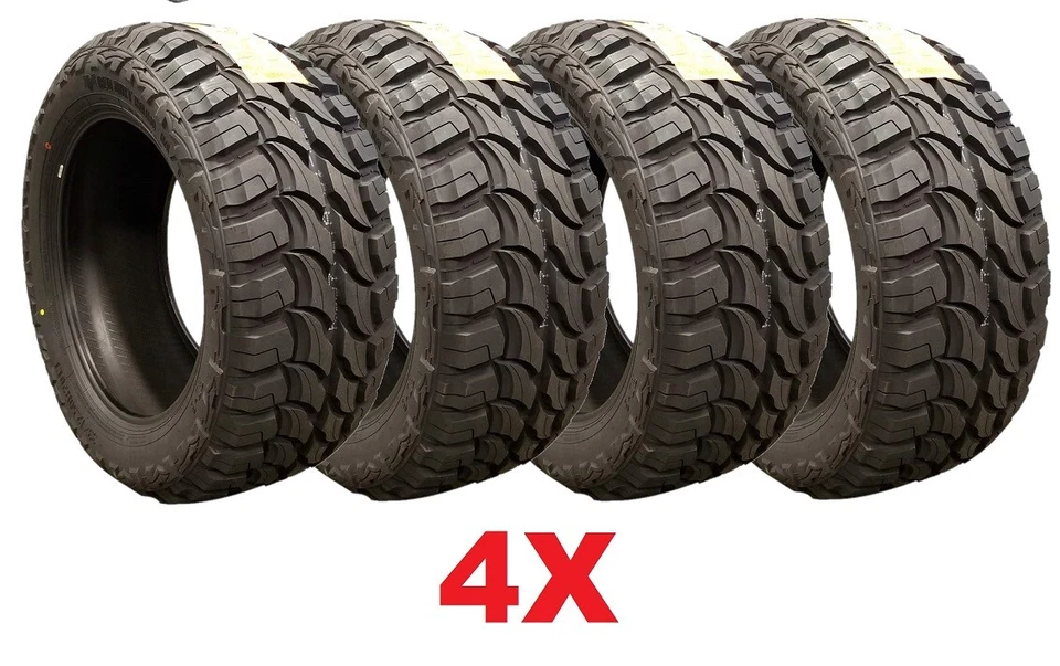 FUEL TRITON BRUSHED CANDY RED WHEELS RIMS TIRES 33 12.50 22 F-150 F150 SET Foto 2 de 4