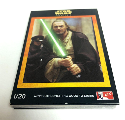 1999 Star Wars Episode 1 Trading Card Set 1-20 UK Edition from KFC - Picture 1 of 7