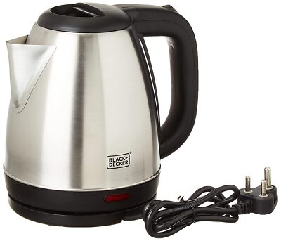 BLACK+DECKER 1500 W Wasserkocher 1,5 L für Instan Heißwasser & Tee/Kaffee